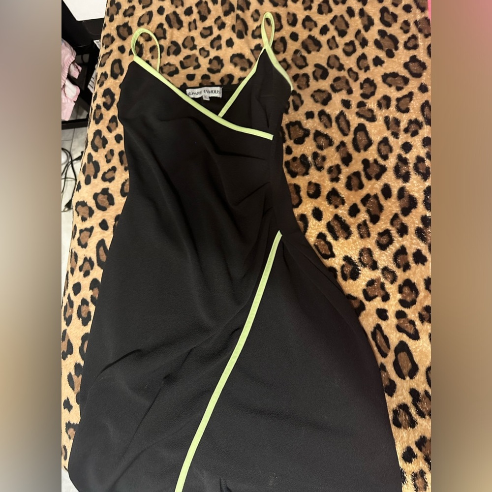 Black mini dress
